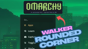 Omarchy: Rounded Corners for Walker - Application Launcher