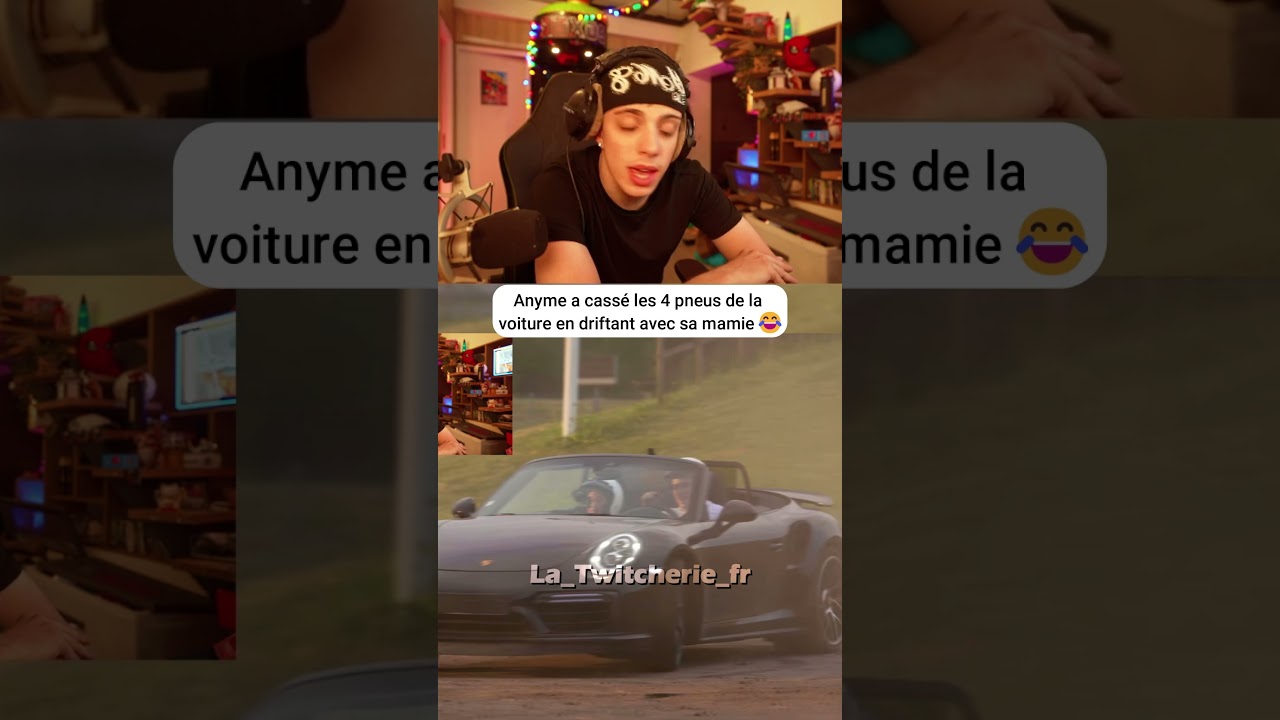 Anyme a cassé les 4 pneus de la voiture en driftant avec sa mamie 😂