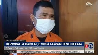 8 Wisatawan Tenggelam Saat Berenang di Pantai Air Manis