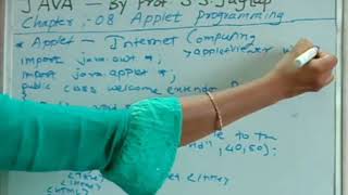 Java-Chapter:-08 Applet Programming