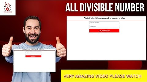 All divisible number Amazing video learn javascript