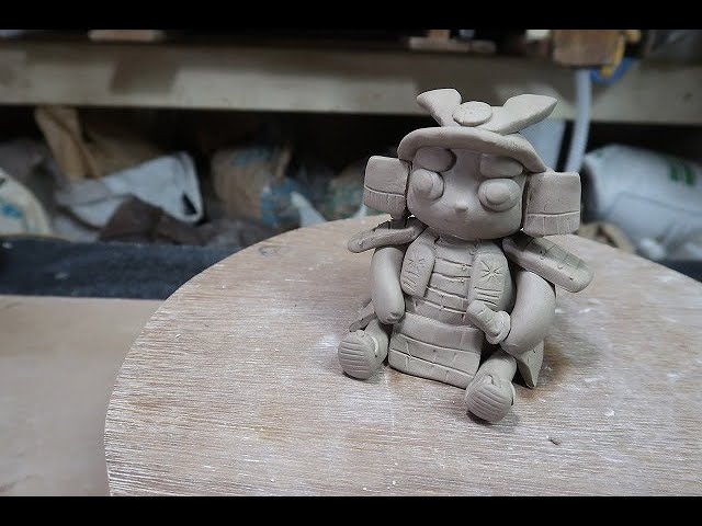 陶芸]粘土で五月人形の作り方 - YouTube