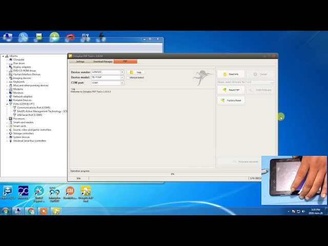 Lenovo Tab E7 (TB-7104F) Pattern, Pin, Password, FRP Remove