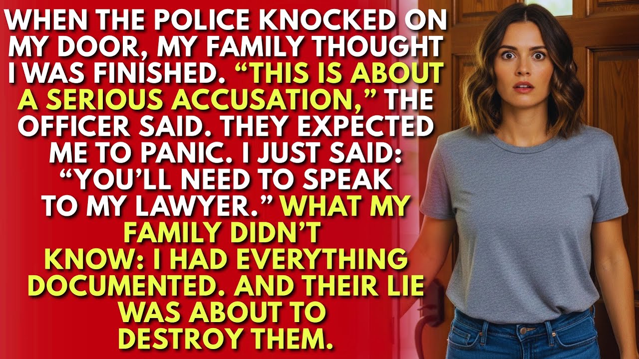 The police knocked on my door — my family had reported me with lies, so I made a decision.