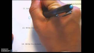 SPHS Pre-AP Algebra 2: Unit 9 Test Review Video 1