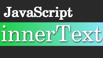 innerText | JavaScript