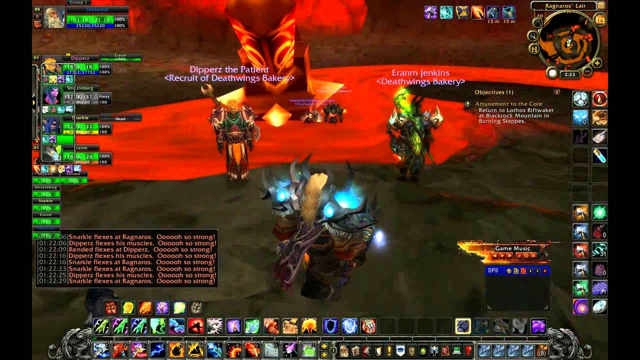 World of Warcraft: Deathwing's Bakery Molten Core Final Boss