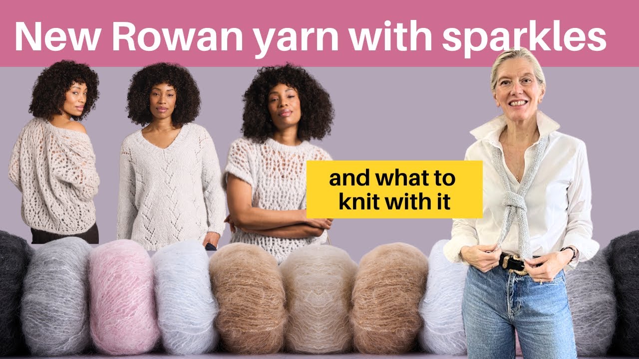 Новая пряжа Rowan с блестками и что из нее вязать