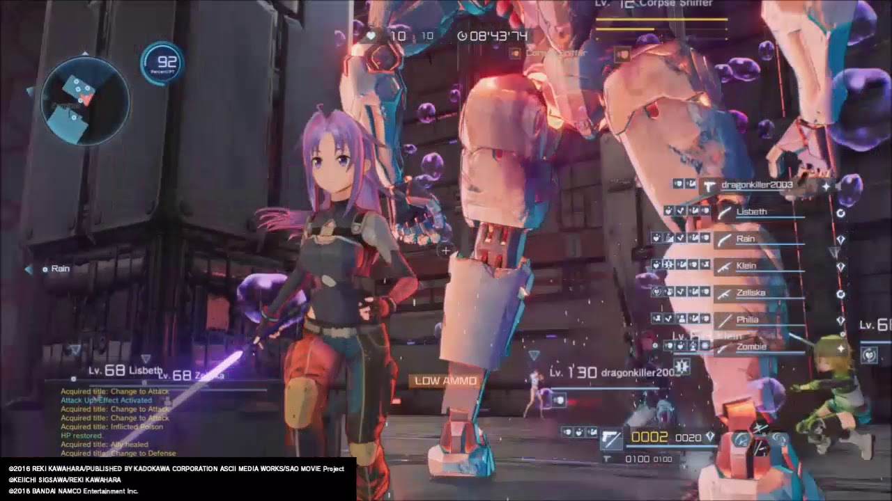 Sword Art Online Fatal Bullet Random coop 3 YouTube