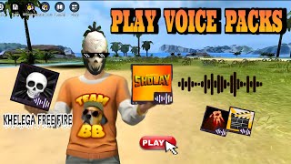 Play Voice Packs By Button In Free Fire Craftland Ssfyt