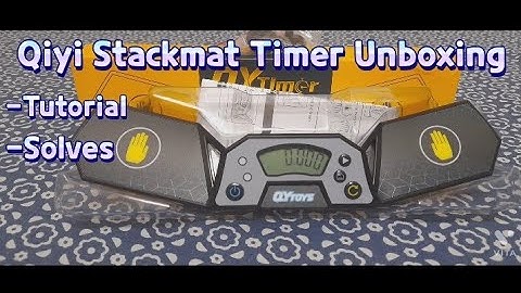 Qiyi stackmat timer umboxing and tutorial