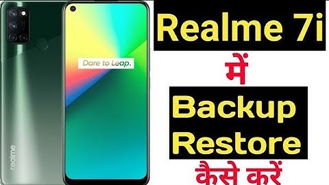 Realme 7i me data backup aur restore kaise kare || How to backup and restore data in realme 7i ||