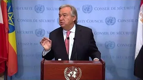 António Guterres (UN Secretary-General) on D.P.R.Korea, Myanmar, Climate Change - Media Stakeout