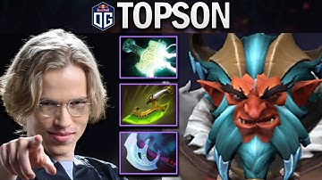OG.TOPSON SMURF TROLL WARLORD WITH  SWIFT BLINK - DOTA 2 7.28 GAMEPLAY