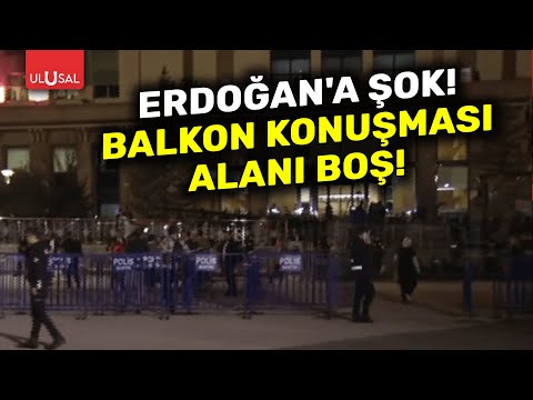 Erdoğan balkon konuşması yapacak ama alan boş | ULUSAL HABER
