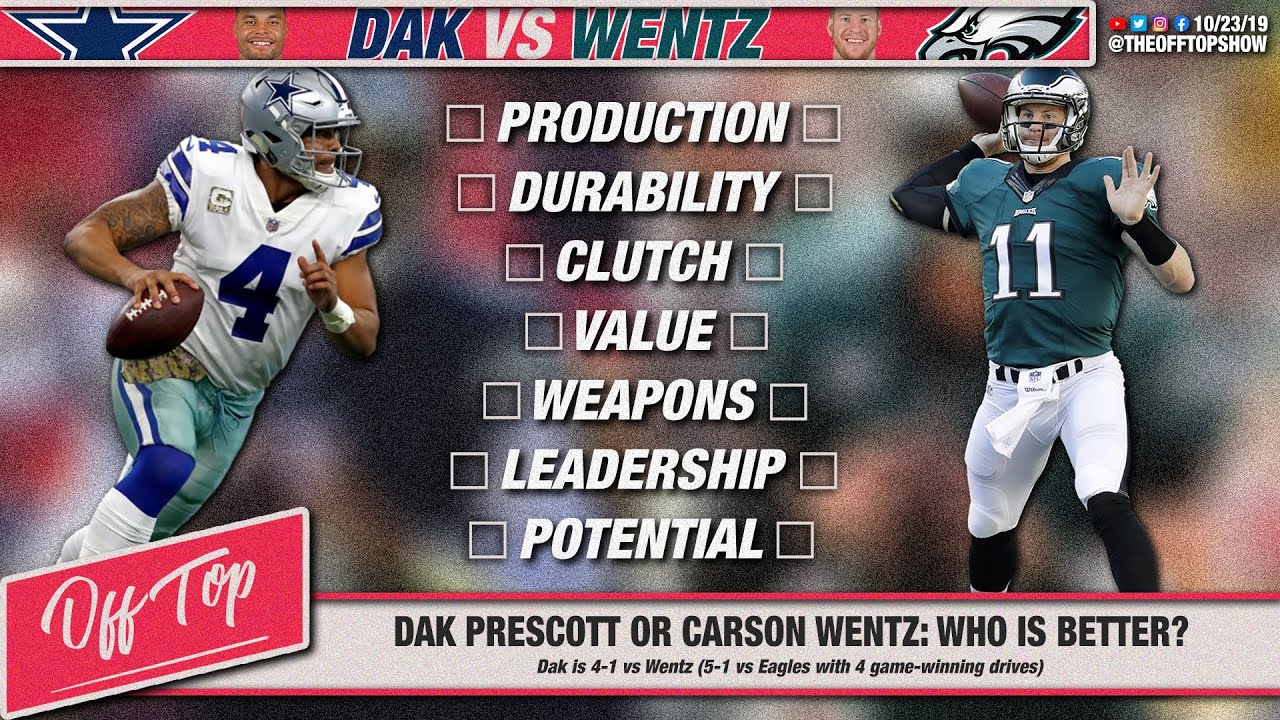 Dak Prescott vs Carson Wentz: Who Is Really Better? - YouTube