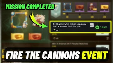 Kill 1 Enemy while sliding using any SMG in Arsenal 24:7 Playlist CODM 2023