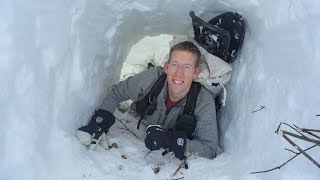 Camping Under the Snow in Survival Shelter by Outdoor Boys 7,992,241 views 3 months ago 21 minutes