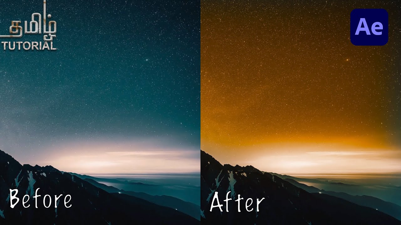 Simple colour changing VFX in Adobe After effects Tamil tutorial /