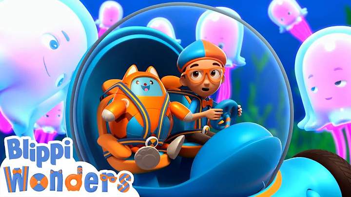 Blippi Wonders - Ocean Sea Animals! | Blippi Animated Series | Cartoons For Kids