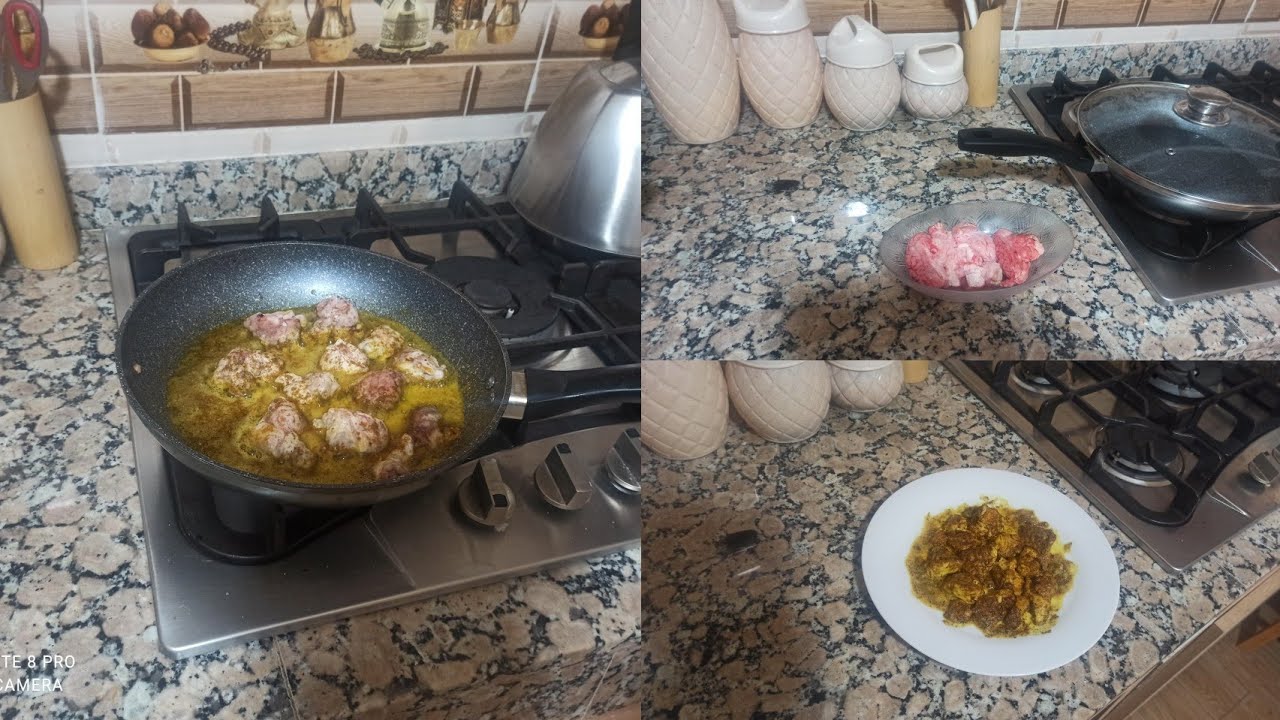 طريقة تحضير المخ بالكامون والقزبر يابس لذيذ بزاف💯💯😋😋