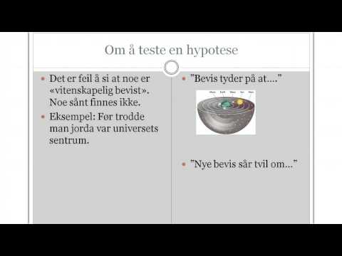 Video: Hvordan Definere En Hypotese