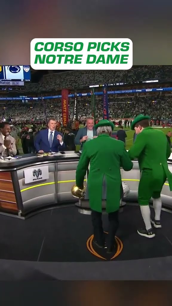 Lee Corso’s Orange Bowl pick ☘️