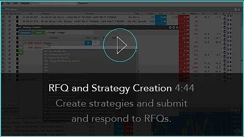 RFQ and Strategy Creation on the TT® Futures Trading Platform