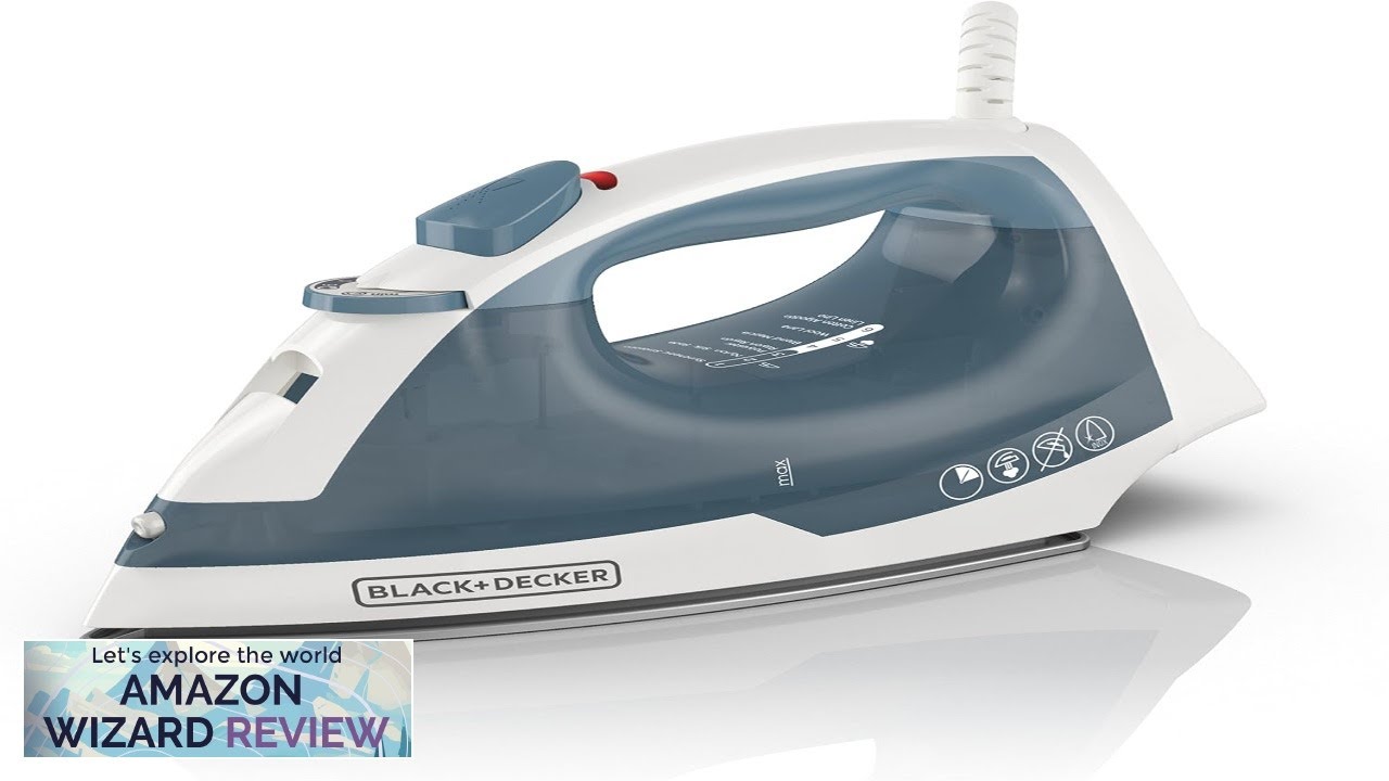 BLACK+DECKER Easy Steam Compact Iron IR40V Nonstick Plate SmartSteam Anti-Drip Auto Review