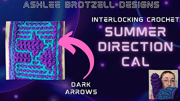 Summer Direction CAL - Interlocking Crochet: Dark Arrows