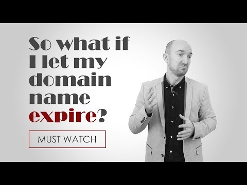 Learn what can happen to a domain name after you let it expire