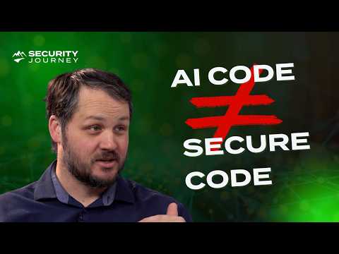 Video thumbnail: Stop Blindly Trusting AI: A Secure Framework for Vibe Coding, a 7-minute framework for reviewing AI-generated code before trusting it, by secure-coding training company Security Journey