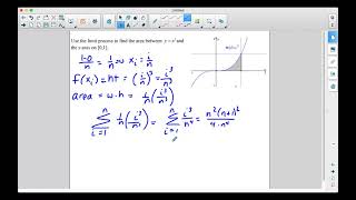 an example of using the limit process to find the area