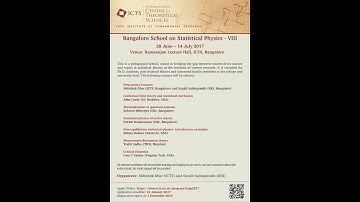 Stochastic Processes (Lecture - 01) by Sanjib Sabhapandit