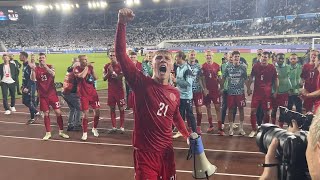 Sejr i Finland - Se den vilde fejring med de danske fans