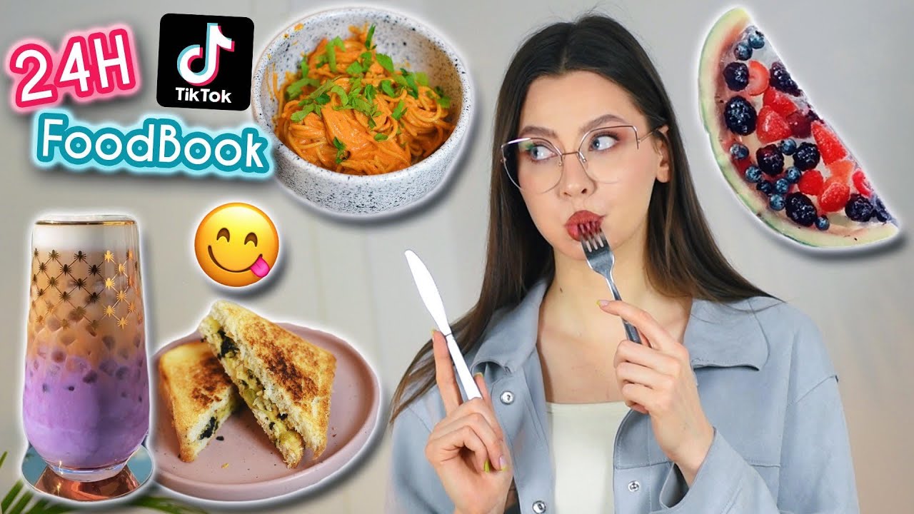 CAŁY DZIEŃ JADŁAM TYLKO JEDZENIE Z TIK TOKA 😱🍉