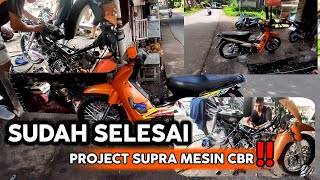 AKHIRNYA SUDAH JAD‼️ I PROJECT SUPRA MESIN CBR PERTAMA DI LOMBOK‼️