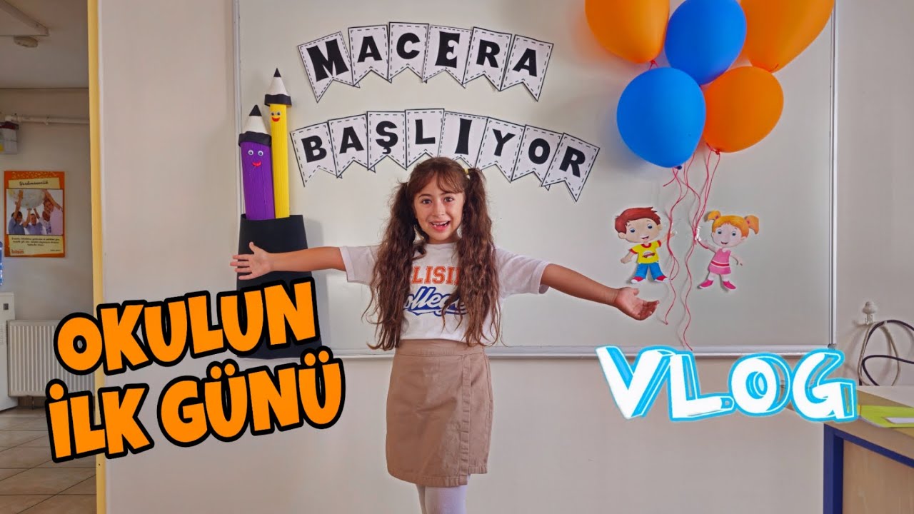 OKULUN İLK GÜNÜ VLOG | ÇANTAMDA NE VAR | OKULA DÖNÜŞ | ESMA OYUN TV