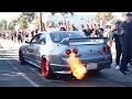 INSANE Fuel Injected R33 FLAMETHROWER! CRAZY LOUD REVS!