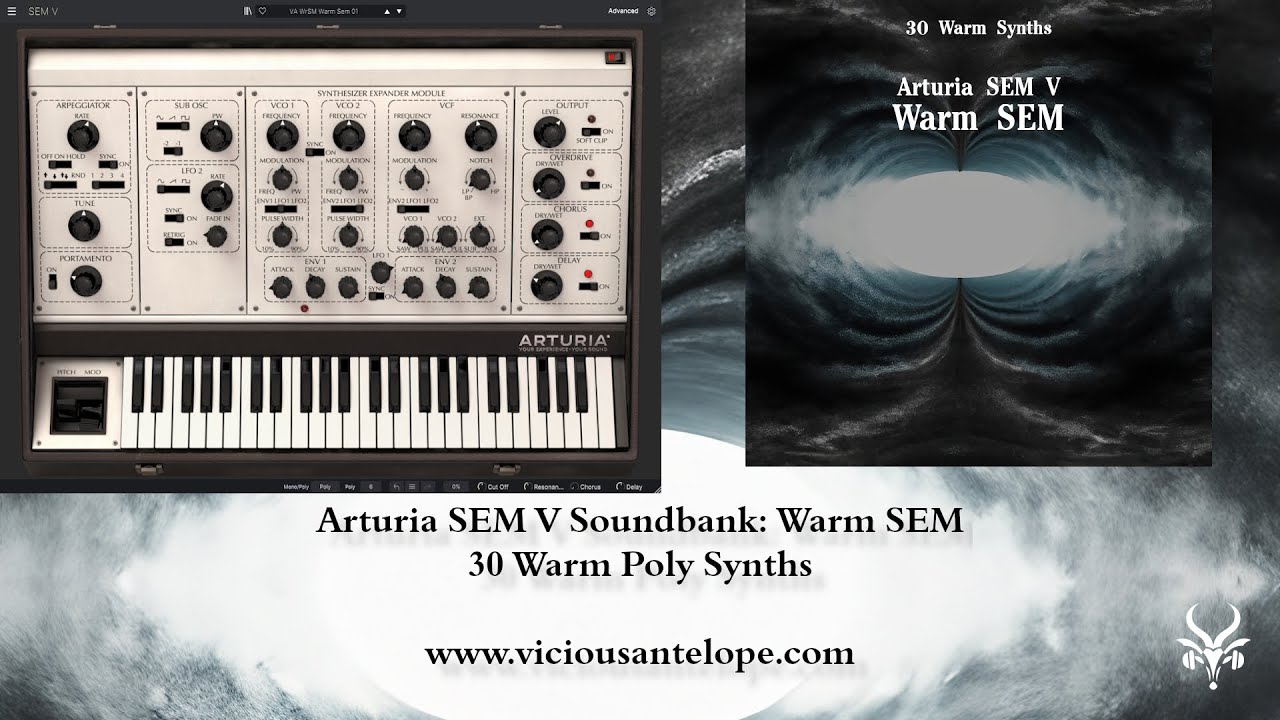 Arturia SEM V Presets | Vicious Antelope - Warm SEM soundbank