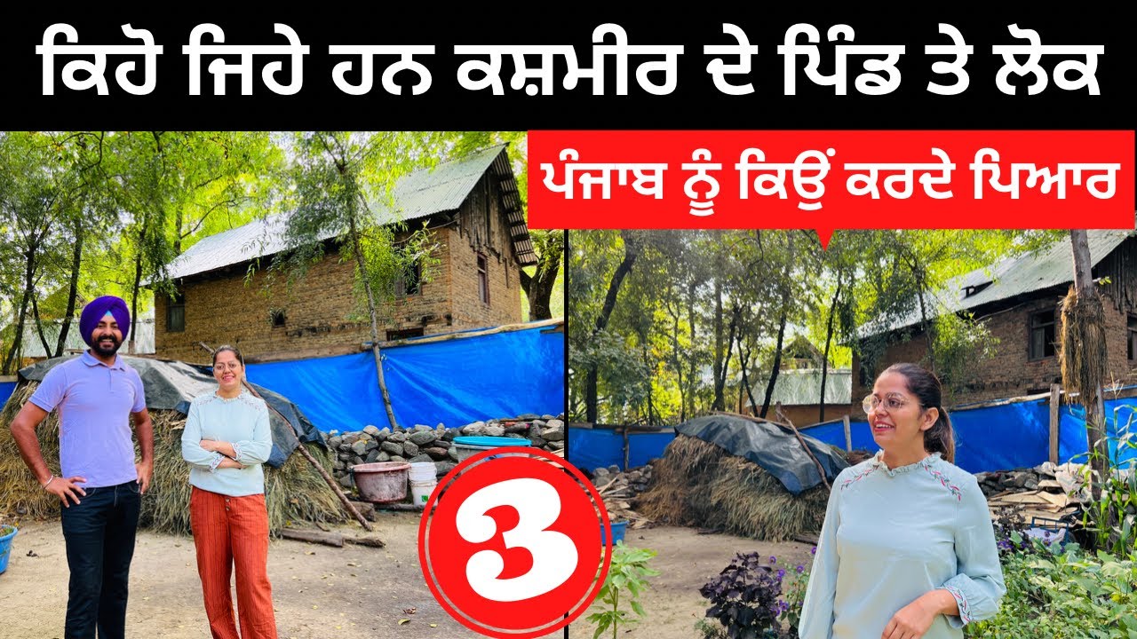 ਕਸ਼ਮੀਰ ਦੇ ਪਿੰਡ Kashmir Village life | Punjabi Travel Couple | Ripan Khushi | Kashmir Tour |