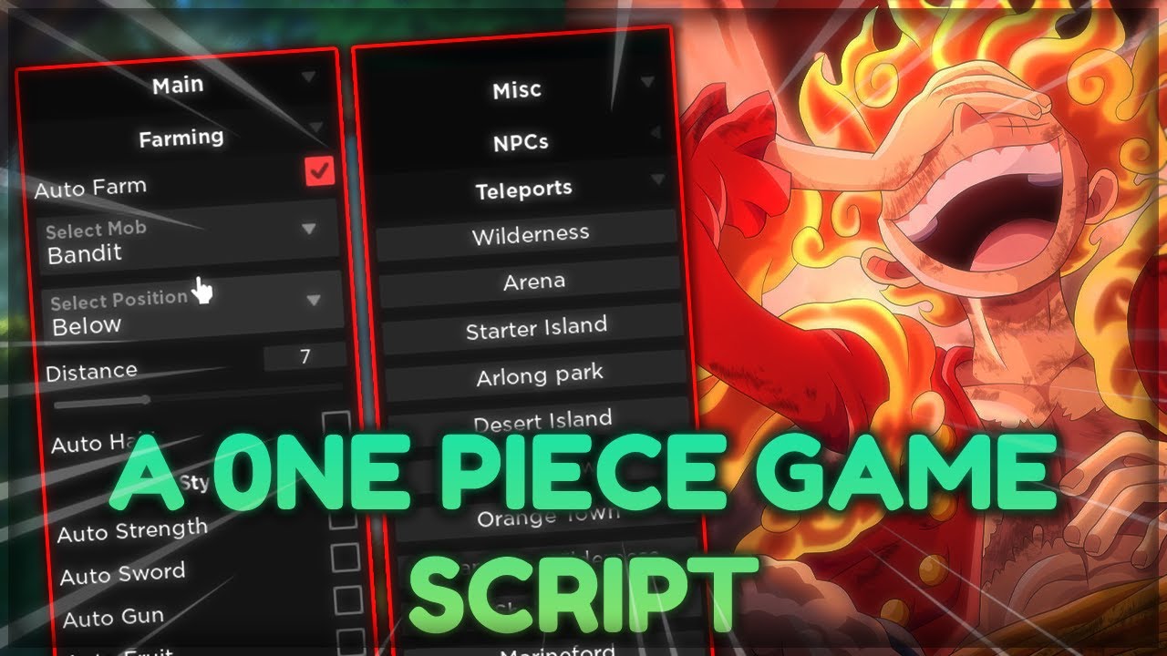 OP!] A One Piece Game Script GUI Hack, Auto Farm