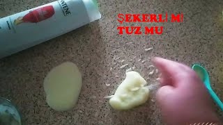Sivi Sabun Şeker Ve Şampuan İle Sli̇me Nasil Yapilir.tutkalsiz Boraksiz Sli̇me Yapimi.tuz İleslaym Yap