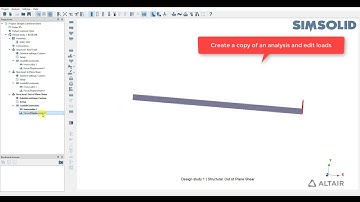 Altair SimSolid VS01 Straight Cantilever Beam