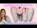  builder gel techniques  baby boomer  french  marble  encapsulation  how to overlay