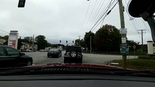 Car goes straight from double left only lane