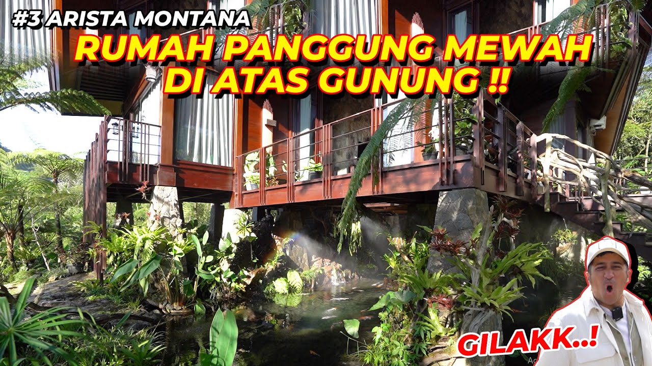 KETERLALUAN..!!! RUMAH INI MENYATU DENGAN ALAM,LANTAINYA BISA TEMBUS KE KOLAM !!