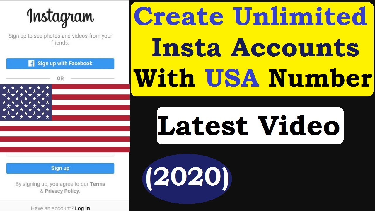 How to create Instagram ID with US number 2020 