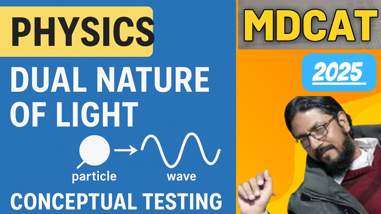 MDCAT 2025 Physics | Dual Nature of Light | Conceptual MCQs & Explanation