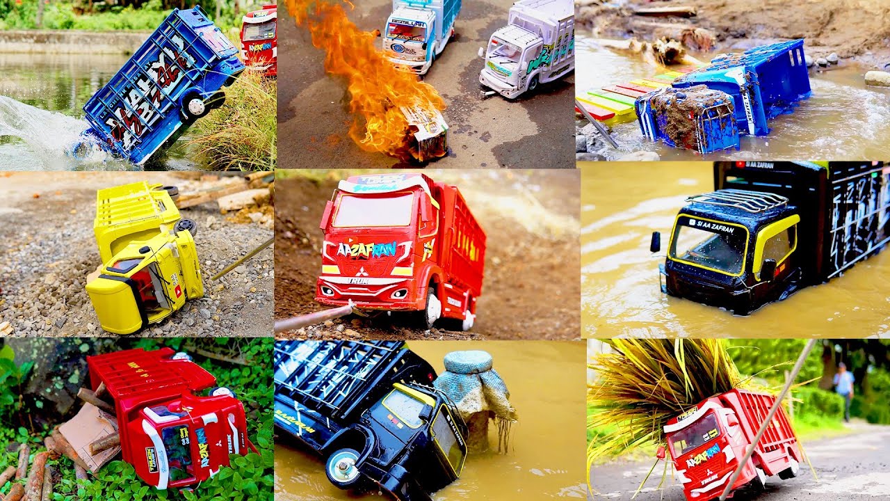 Kompilasi Truk Gagal Oleng Versi Miniatur Truk Oleng